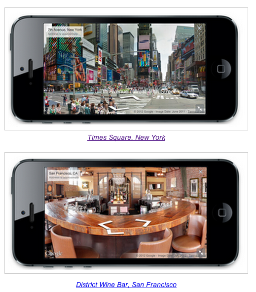 google street view iphone