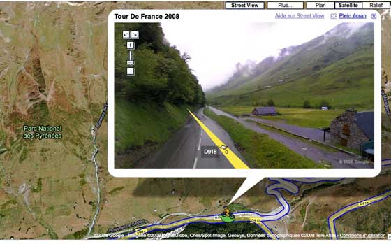 Tour de France - Google Maps Street Views