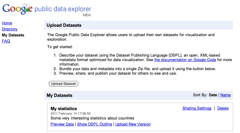 Google Public Data Explorer