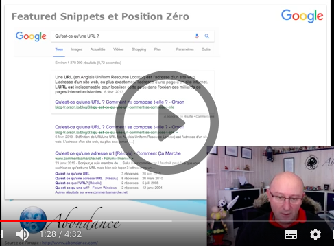 Featured Snippet et Position Zéro : Kezaco ? Vidéo SEO