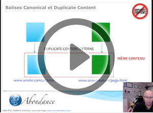 Balise Canonical et Duplicate Content. Vidéo SEO
