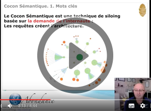 Le Cocon Sémantique : 1. Introduction et choix des mots clés. Vidéo SEO