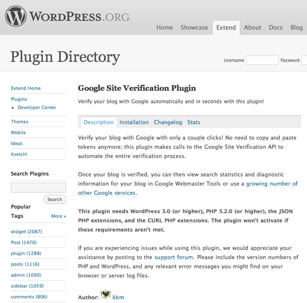 Plugin WordPress GWT