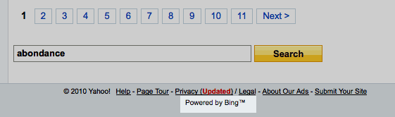 Yahoo! Bing OK