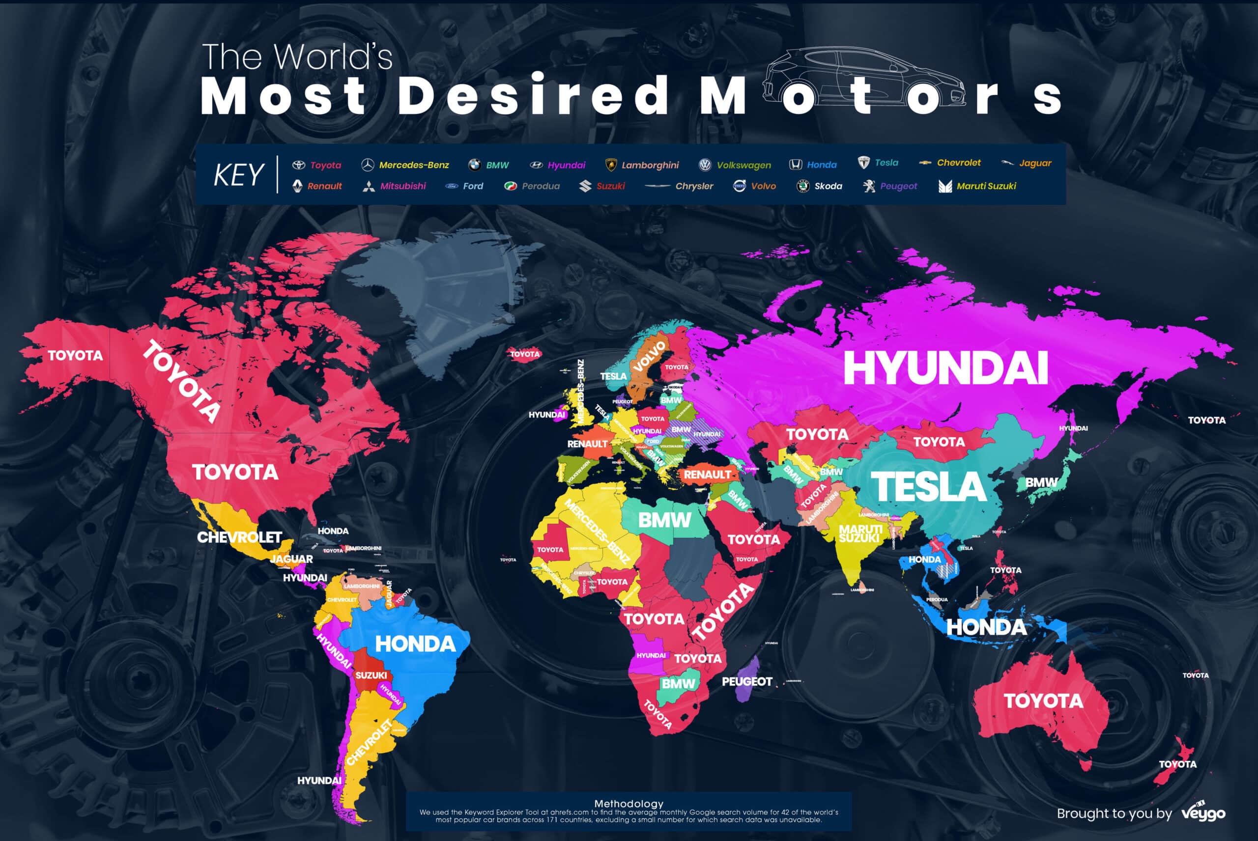 Infographie : Les marques automobiles les plus recherchées dans le monde