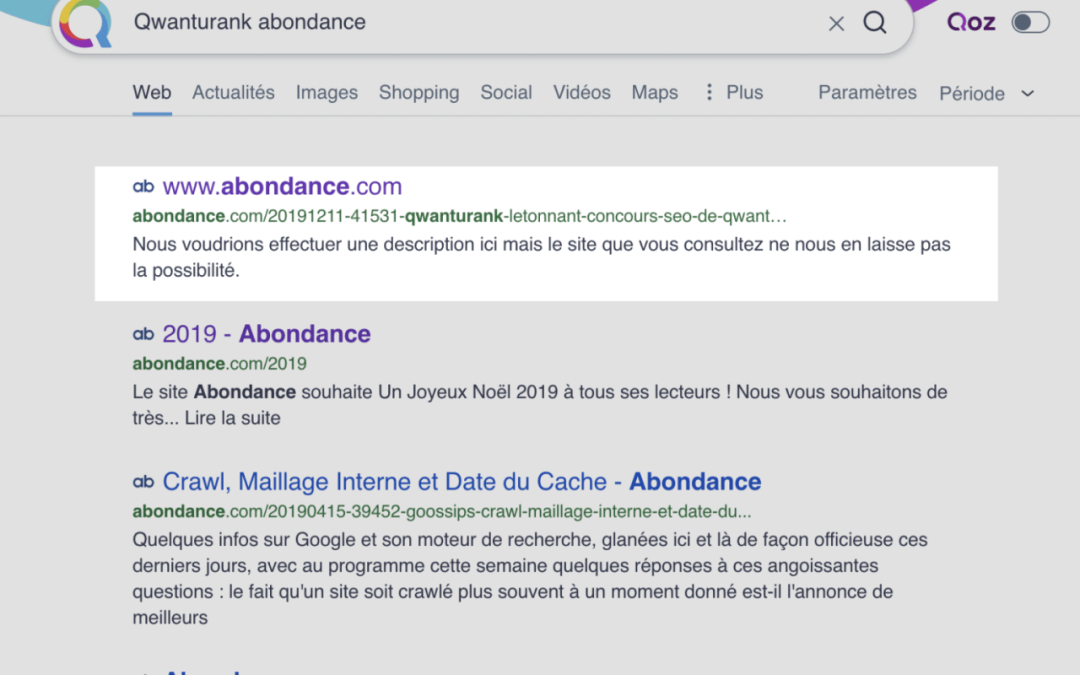 Concours Qwanturank : premiers tests, premières analyses