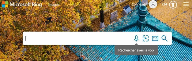 Bing propose la recherche vocale en première page