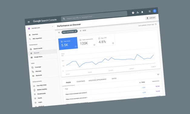 Search Console : le rapport sur Discover désormais mis à jour avec les données issues de Chrome