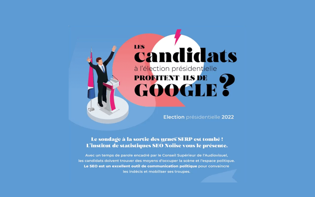 Infographie : La visibilité SEO des sites des candidats aux élections présidentielles 2022
