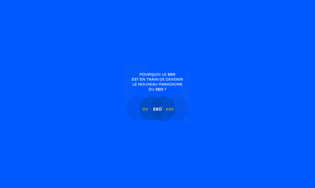 Infographie : SXO, UX et SEO