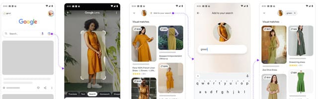 Google Lens se met à la Recherche Multiple (Image + Texte)