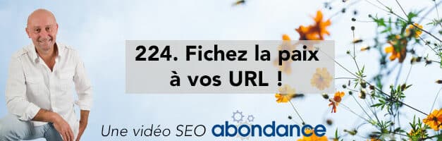 Fichez la paix à vos URL ! –  Vidéo SEO Abondance N°224