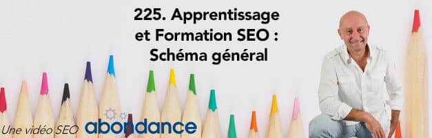 Formation et apprentissage SEO : schéma général –  Vidéo SEO Abondance N°225