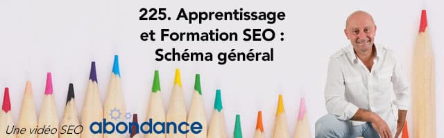 Formation et apprentissage SEO : schéma général –  Vidéo SEO Abondance N°225