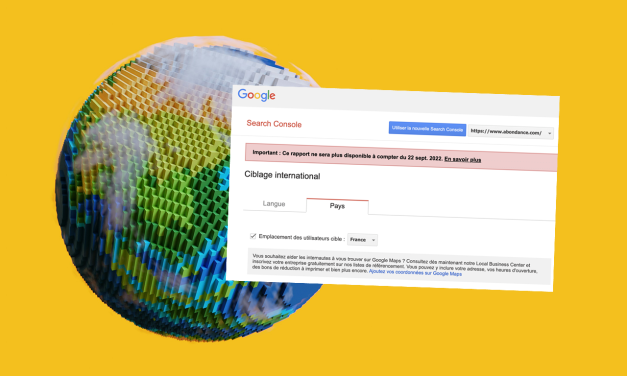 La Search Console va arrêter le rapport sur le Ciblage international