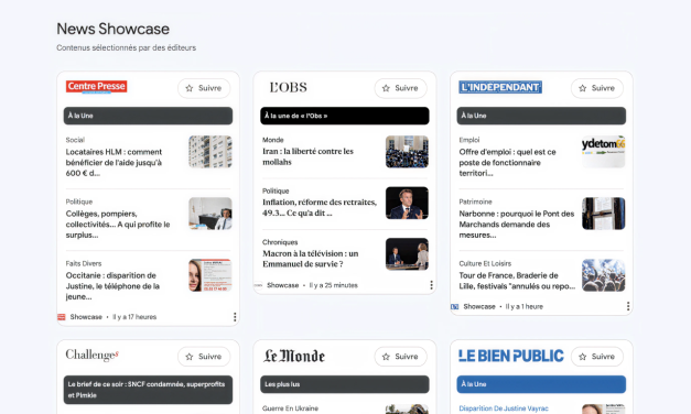 Google News Showcase arrive en France
