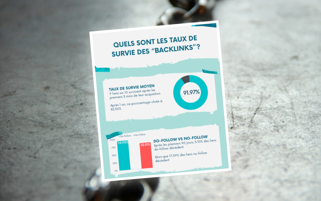 Infographie : La durée de vie des backlinks