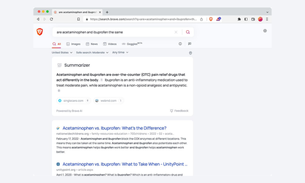 Brave Search ajoute la fonctionnalité Summarizer