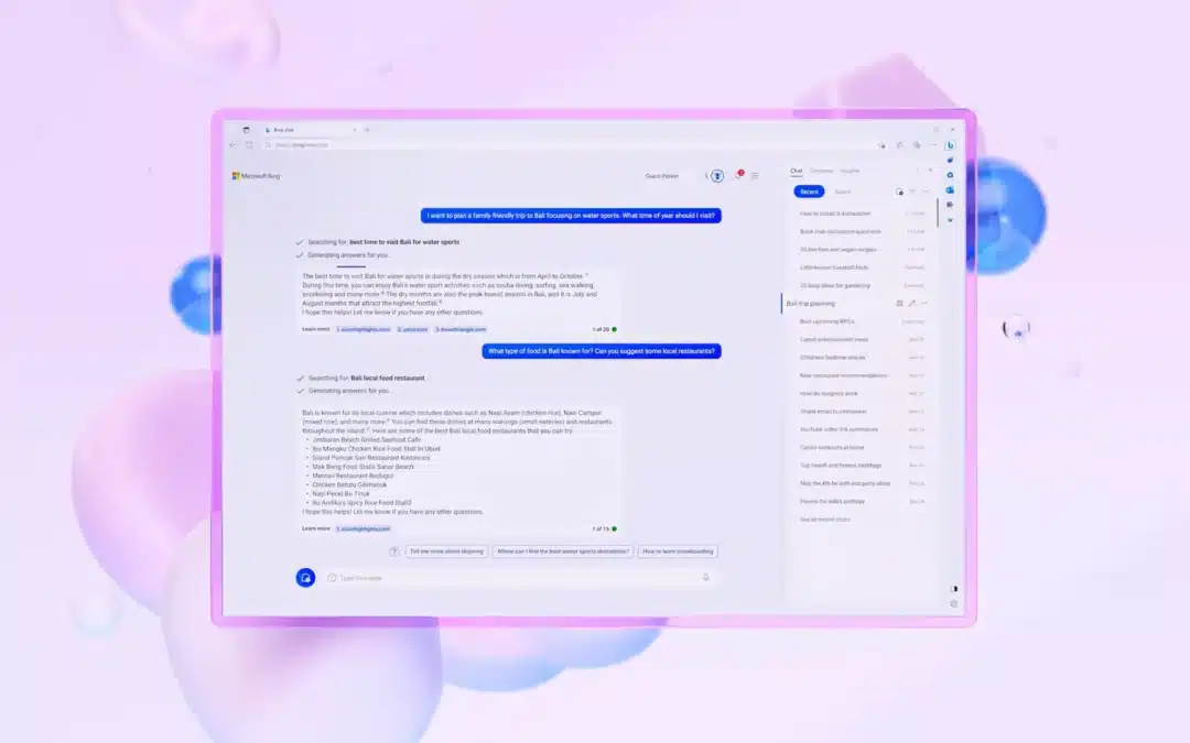 Nouveautés de Bing Chat : plus de réponses visuelles, plus d’utilisateurs, plus de capacités