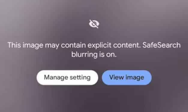 Google Images floute le contenu explicite au lieu de le supprimer