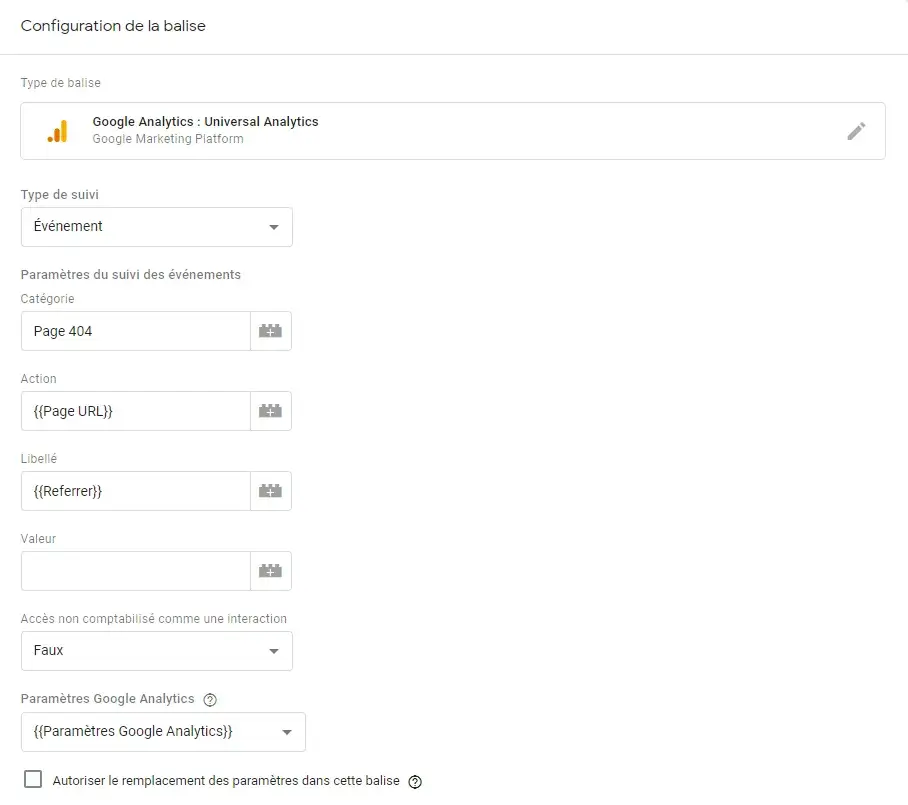 Gérer les erreurs 404 avec Google Tag Manager - Image Ronan-hello.fr