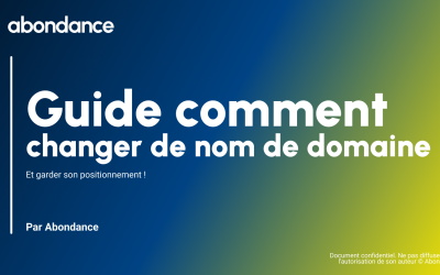 Comment changer de nom de domaine (et garder son positionnement) ?
