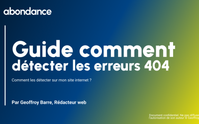 Comment détecter et réparer les erreurs 404 de mon site internet ?