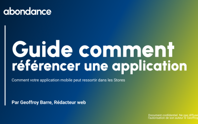 Comment référencer une application dans les stores ?