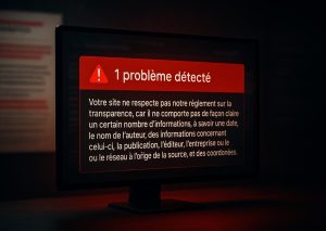 Pénalité manuelle : Un problème détectée