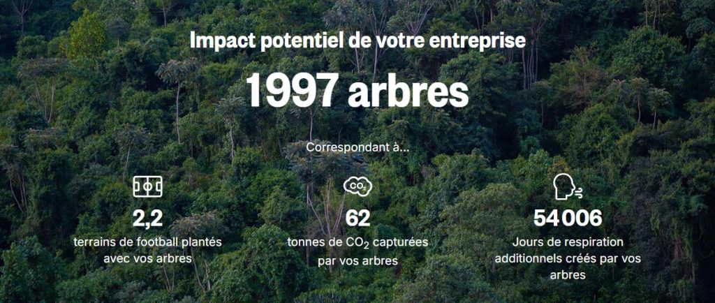 Calculateur Ecosia pour entreprise