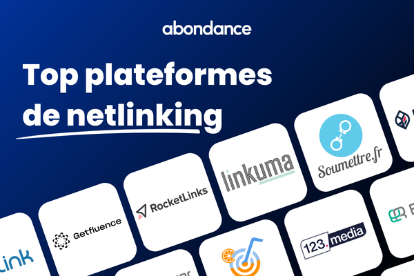 Visuel avec les meilleurs plateformes de netlinking