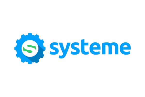 Logo de systeme.io, plateforme marketing tout-en-un