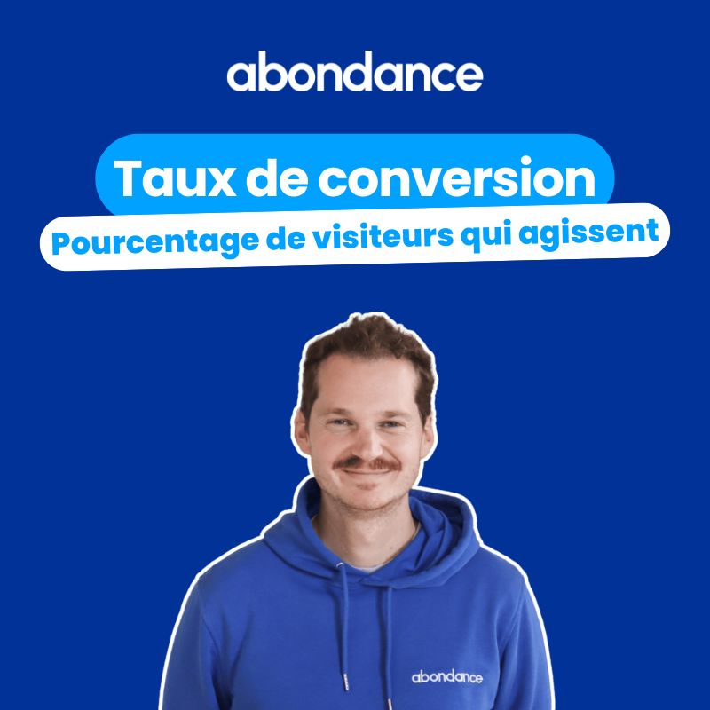 Visuel de la définition de taux de conversion