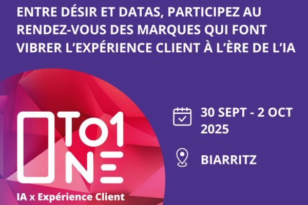 Découvrez l'événement One to One IA x Expérience client Visuel de l'événement One to One IA x Expérience client