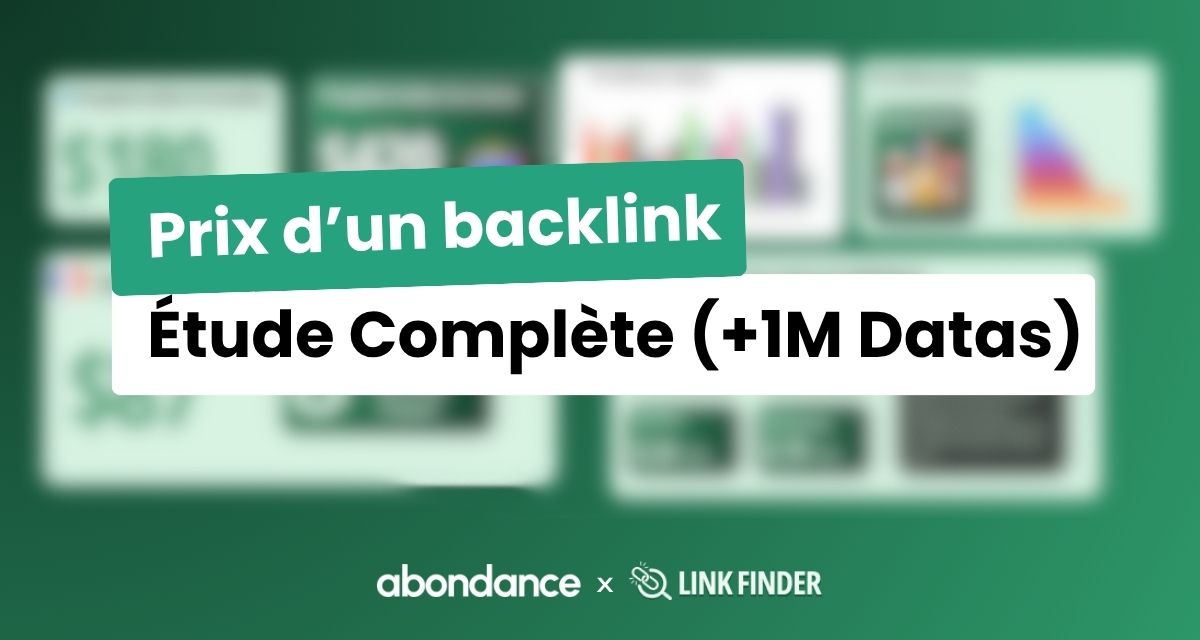Combien coûte un backlink ? [Étude complète]