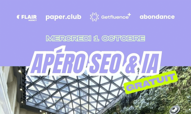 Apéro SEO & IA à Paris : rendez-vous le 1er octobre 2025 !
