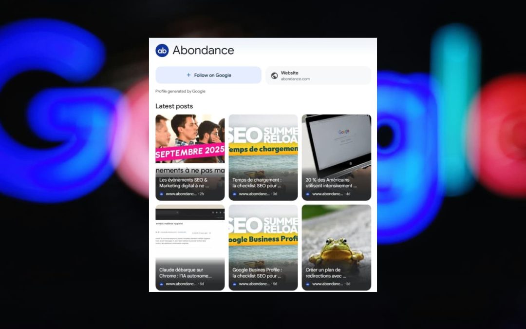 Mettez plus d’Abondance dans votre flux Google Discover