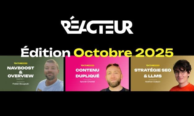 L’édition d’octobre 2025 de Réacteur est disponible !