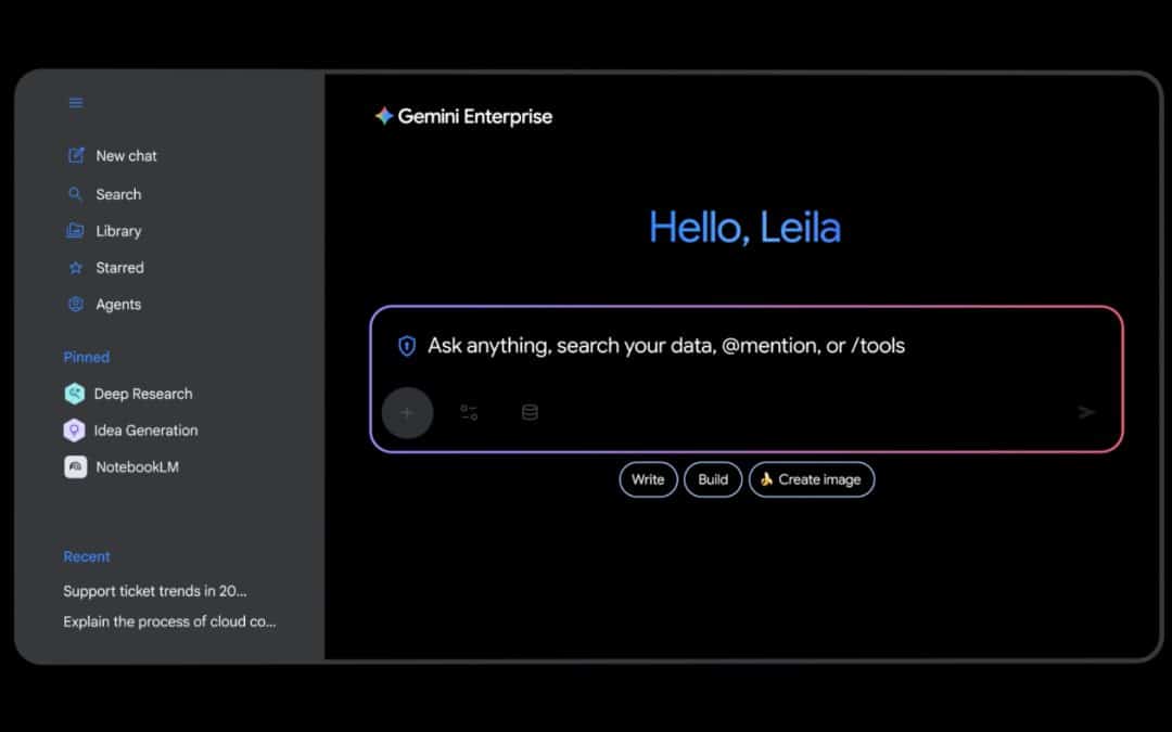Gemini Enterprise : la nouvelle porte d’entrée de l’IA dans les entreprises
