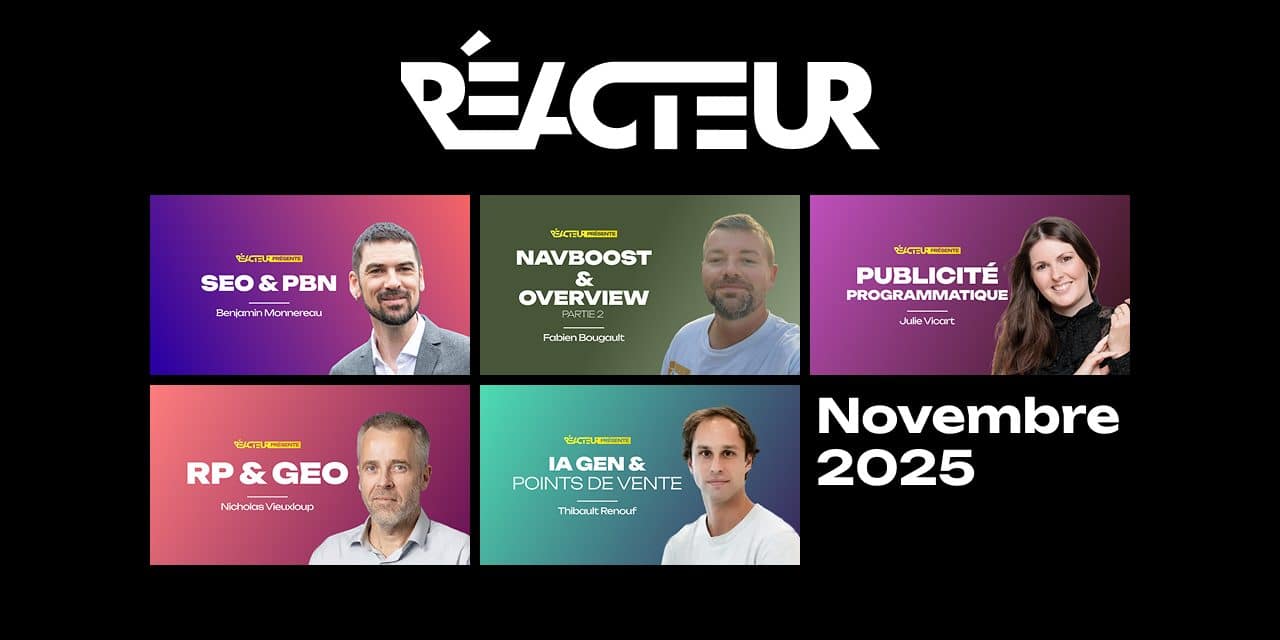 L’édition de novembre 2025 de Réacteur est disponible !