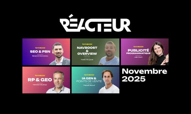 L’édition de novembre 2025 de Réacteur est disponible !