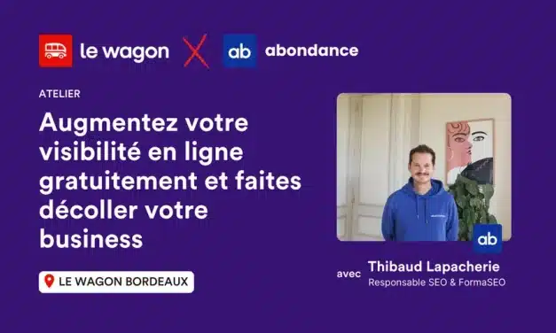 Augmentez votre visibilité en ligne gratuitement, le 12 novembre à Bordeaux !