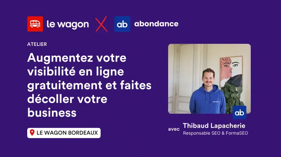 Augmentez votre visibilité en ligne gratuitement, le 12 novembre à Bordeaux !