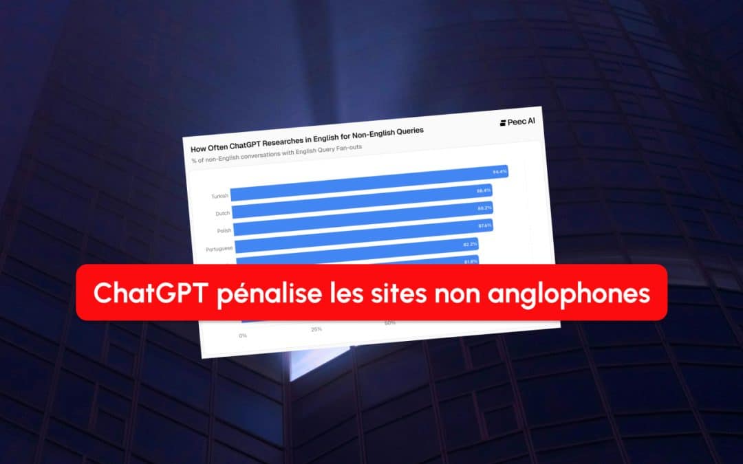 Étude : ChatGPT pénalise les sites non anglophones