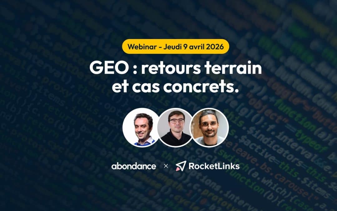 GEO : où en est-on début 2026 ? Abondance organise un webinar de retours terrain