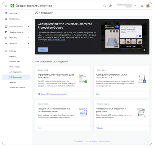 Universal Commerce Protocol (UCP) : guide Google – intégration