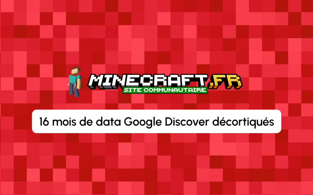 Google Discover sur Minecraft.fr : 16 mois de data décortiqués