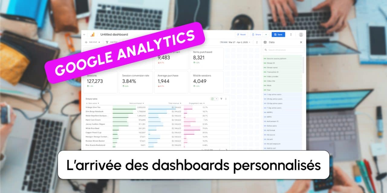 Google Analytics se dote enfin de vrais dashboards personnalisables