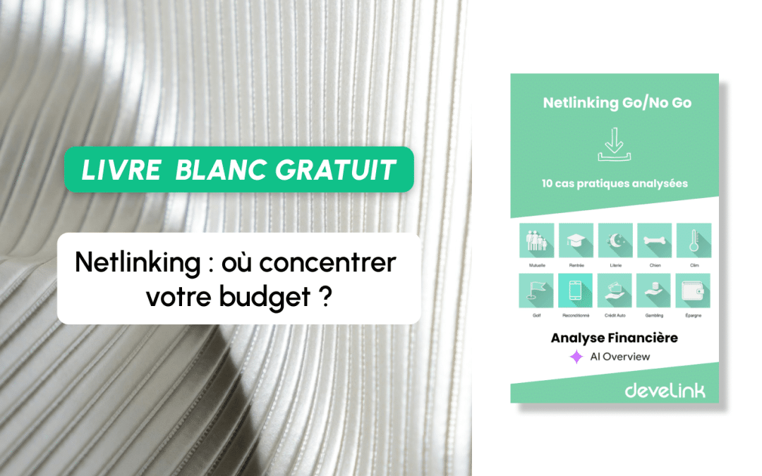 Netlinking : où concentrer votre budget face à vos concurrents ? Le livre blanc pour vous décider !
