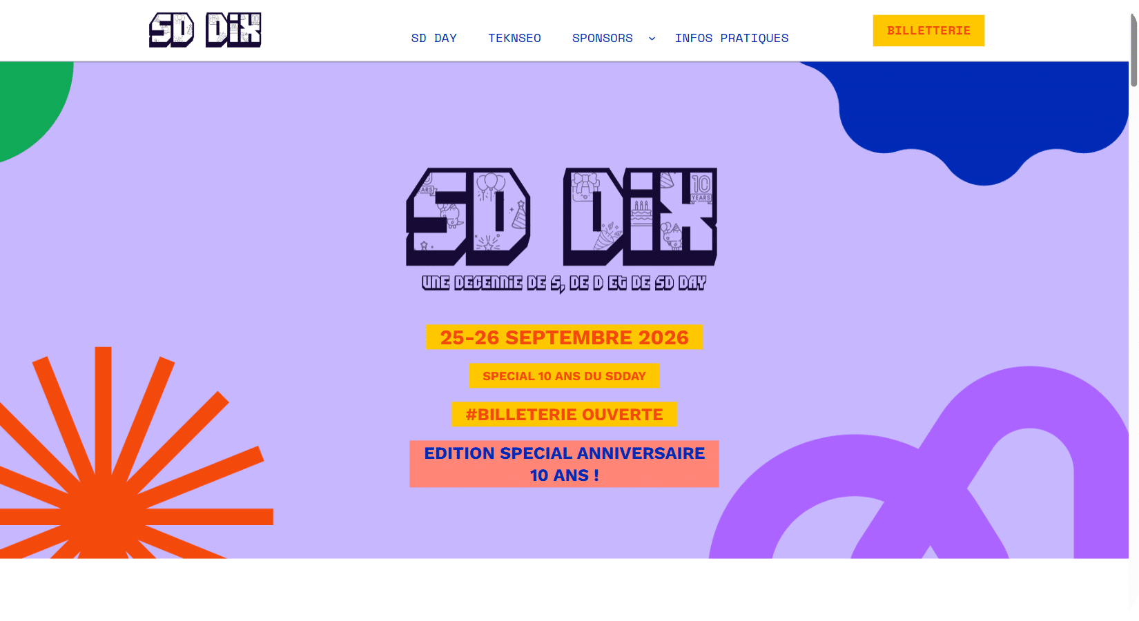 SD Day Toulouse 2026 : page d'accueil du site officiel
